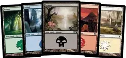 100 MAGIC THE GATHERING MTG BULK LOT BASIC LANDS 20 OF EACH LAND - Image 1