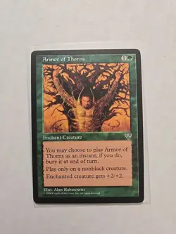 Armor of Thorns - Mirage - LP - MTG Magic - Common - Enchant Creature - Image 1