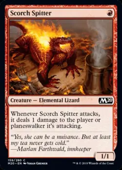 Scorch Spitter -Foil Light Play MTG Magic 2020 Core Set - Image 1