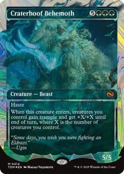 MTG English Craterhoof Behemoth (Showcase) (Halo Foil) NM Foil - Image 1