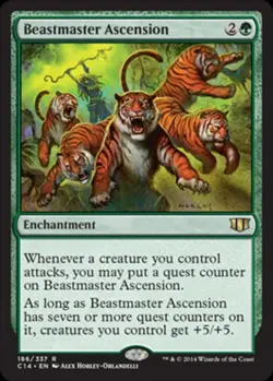 MTG English Beastmaster Ascension NM Normal Commander 2014 Edition - Image 1