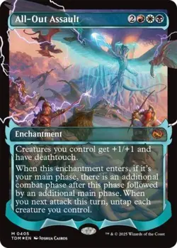 MTG English All-Out Assault (Showcase) NM Foil Tarkir: Dragonstorm - Image 1