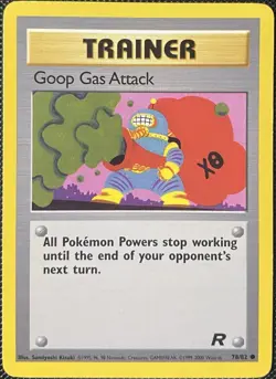 Goop Gas Attack Pokemon Team Rocket TCG Card 78/82 Vintage 2000 - Image 1