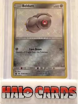 PACK FRESH Beldum SV30/SV94 - NM - Hidden Fates Shiny Vault, SM Pokemon HF - Image 1