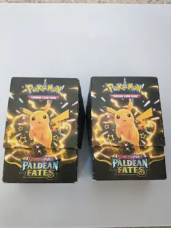 Pokemon Paldean Fates booster bundle 2 boxes open random cards - Image 1