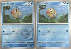 Feebas 049/167 Common Regular + Reverse Holo Twilight Masquerade Pokemon TCG NM - Image 1