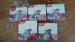 Pokemon Tcg *EMPTY/NO CARDS* Destined Rivals Booster Box - Lot of 5 With Wrapper - Image 1