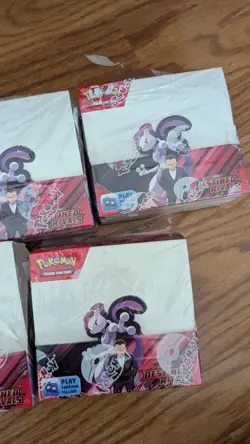 Pokemon Tcg *EMPTY/NO CARDS* Destined Rivals Booster Box - Lot of 5 With Wrapper - Image 2