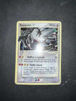 Pokemon Rayquaza Gold Star 107/107 Ex Deoxys ITA Holo POOR - Image 1