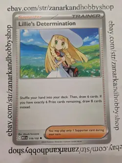 4x Pokemon Lillie's Determination 119/132 Mega Evolution NON HOLO NM - Image 1