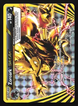 Pokemon Zoroark BREAK 92/162 BREAKthrough Ultra Rare Holo LP - Image 1