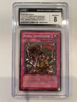 Yugioh - Royal Oppression LOD-091 Rare CGC 8 - Image 1