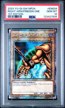 Yugioh RIGHT ARM OF THE FORBIDDEN ONE MP24-EN004 QCR PSA 10 - GEM MINT! - Image 1