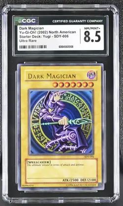CGC 8.5 Yugioh Dark Magician SDY-006 Ultra Rare Unlimited *0008 - Image 1