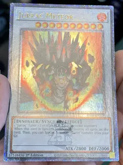 Yugioh Jurrac Meteor RA04-EN139 Quarter Century Secret Rare 1st Ed NM w/Tracking - Image 5