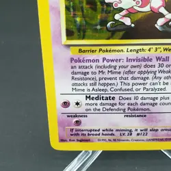 Mr. Mime Jungle 6/64 *NM* Pokemon TCG Card Holo Rare WOTC Vintage 1999 - Image 3