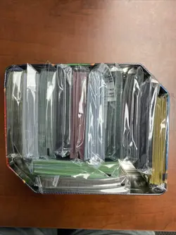 Lot of 12 Assorted Pokemon Sealed ETB Card Sleeves With Tin - Image 2