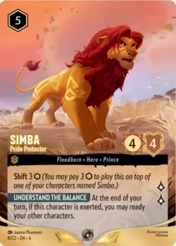 Disney Lorcana Challenge Bologna Simba Non Foil Promo Card 8/C2 EN 6 Non Foil - Image 1