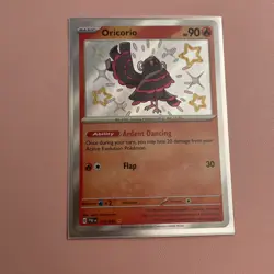 Pokemon Card Oricorio 113/091 Paldean Fates Shiny Rare Near Mint - Image 1