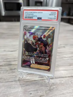 Raihan GG65/GG70 PSA 10 Gem Mint💎 Full Art Trainer Pokemon Crown Zenith Card - Image 2