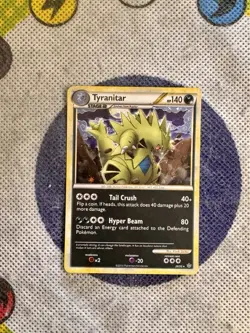 Tyranitar Heart Gold Soul Silver Unleashed 26/95 Holo Pokemon Card Rare HGSS - Image 1