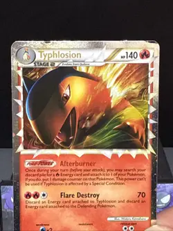 Pokemon Card Typhlosion HGSS09 HeartGold SoulSilver BlackStar Promo Played 2 - Image 2