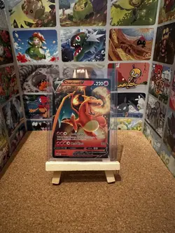 Pokemon TCG Charizard v Crown Zenith Holo Card Shiny Ultra Rare 018/159 - Image 1