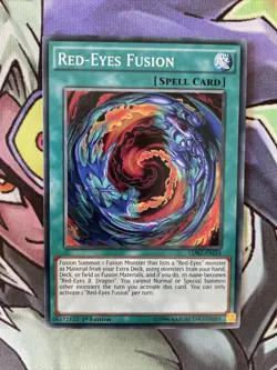 LDK2-ENJ24 Red-Eyes Fusion Common UNL Edition Near Mint Yugioh Card - Image 1