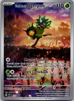 Teal Mask Ogerpon Promo SV: Scarlet & Violet Promo Cards 123 NM - Image 1