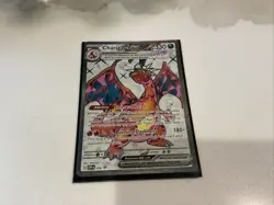 CHARIZARD ex #056 Pokemon TCG S&V Obsidian Flames Holo Tera Black Star Promo - Image 2