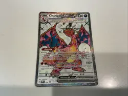 CHARIZARD ex #056 Pokemon TCG S&V Obsidian Flames Holo Tera Black Star Promo - Image 5
