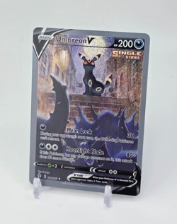 Custom SPARKLING HOLO Umbreon V Card Umbreon READ DESCRIPTION BELOW - Image 1