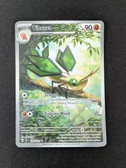 Pokemon TCG Vibrava 206/191 Sv08: Surging Sparks Illustration Rare Card - Image 1