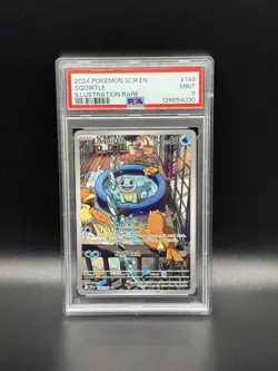 2024 POKEMON SCR EN-STELLAR CROWN ILLUSTRATION RARE #148 SQUIRTLE PSA 9 - Image 1