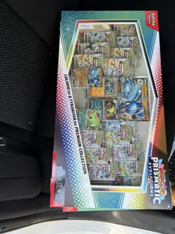 Pokemon Scarlet & Violet Prismatic Evolutions Lucario ex & Tyranitar ex Premium - Image 3