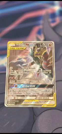 Pokemon TCG Garchomp & Giratina GX Tag Team SM193 Black Star Promo - Image 1
