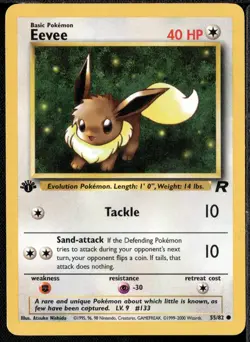 Pokemon TCG | Eevee 1st Edition Team Rocket 55/82 | Near Mint - Image 1