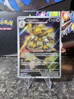 Near Mint Alakazam Illustration Rare Promo 009! Pokemon TCG: Mega Evolution - Image 1
