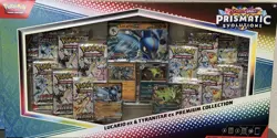 PRISMATIC EVOLUTIONS Lucario EX and Tyranitar EX Premium Collection 1 Box Set - Image 1