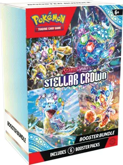 Pokemon TCG: Scarlet & Violet-Stellar Crown Booster Bundle (6 Booster Packs) - Image 1