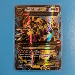 Pokemon M Primal Groudon EX 151/160 Ultra Rare Holo Mega Primal Clash Near Mint - Image 1