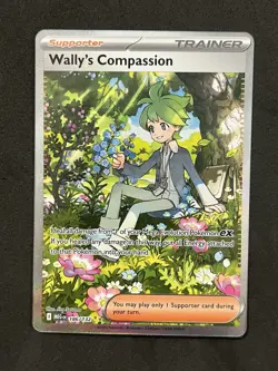 Wally’s Compassion Special Illustration Rare 186/132 Pokemon Mega Evolution SIR - Image 1