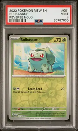 Bulbasaur - 001/165 - Reverse Holo - SV 151 - PSA 9 - Pokemon TCG - Image 1