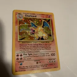 1999 Pokemon Charizard 4/102 Holo Rare Base Set unlimited vintage original TCG - Image 1