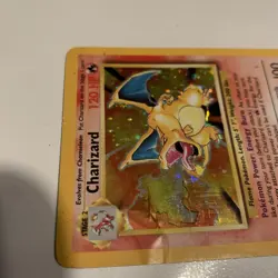 1999 Pokemon Charizard 4/102 Holo Rare Base Set unlimited vintage original TCG - Image 2
