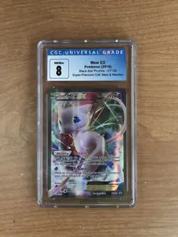 2016 Pokemon Mew EX XY126 Black Star Promos Full Art CGC 8 NM/Mint - Image 1
