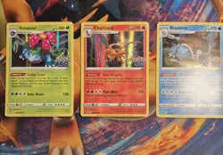 Charizard Blastoise Venusaur SET NM LP 3 Pokemon GO TCG Holo Rare Starters - Image 1