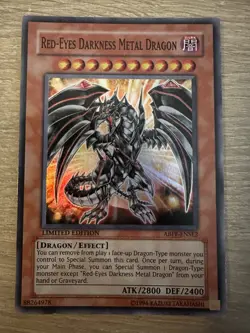 Yu-Gi-Oh Red-Eyes Darkness Metal Dragon LP ABPF-ENSE2 Limited Edition Super Rare - Image 1