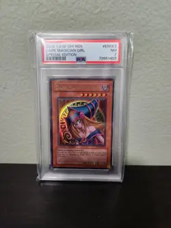 2005 Yu-Gi-Oh! Dark Magician Girl RDS-ENSE2, Limited Edition, PSA 7 NM - Image 1