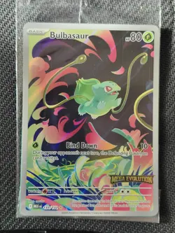 BULBASAUR - 133/132 - MEGA EVOLUTION STAMPED - ILLUSTRATION RARE - POKEMON CARD - Image 1